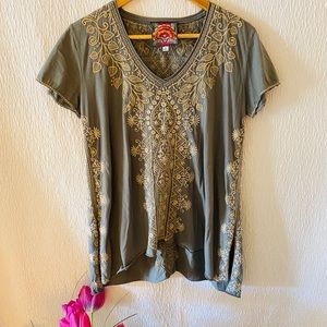 Johnny Was Short Sleeved Top